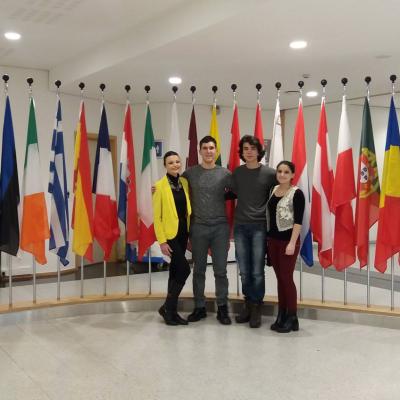 Училишна делегација во Брисел